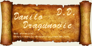 Danilo Dragunović vizit kartica